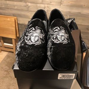 Versace velvet loafers